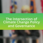 The Intersection of Climate Change Policy and Governance